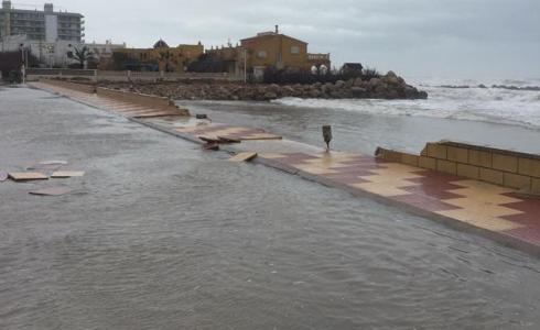 La playa de Cullera, devastada.