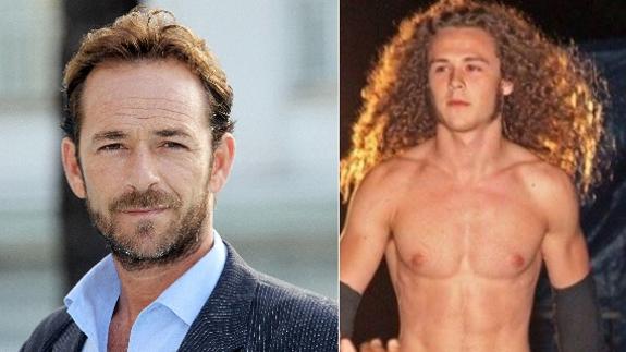 El actor Luke Perry y su hijo Jack 'Jungle Boy'.