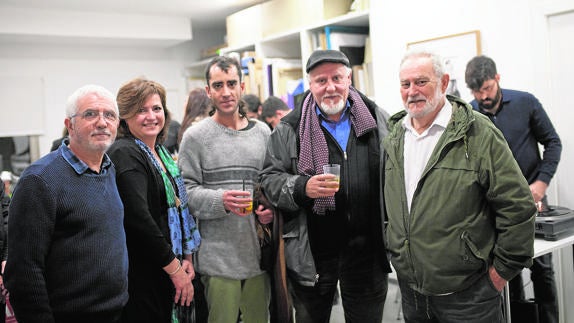 Manolo Antolí, Rosana Gisbert, Jaime Giménez de Haro (hijo y padre) y Pepe Valbuena.