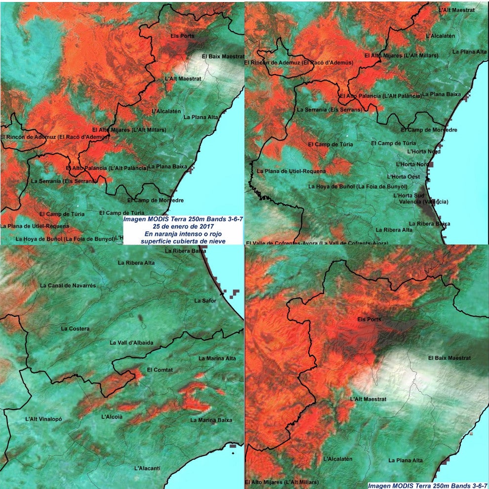 ¿Dónde queda aún nieve en la Comunitat?