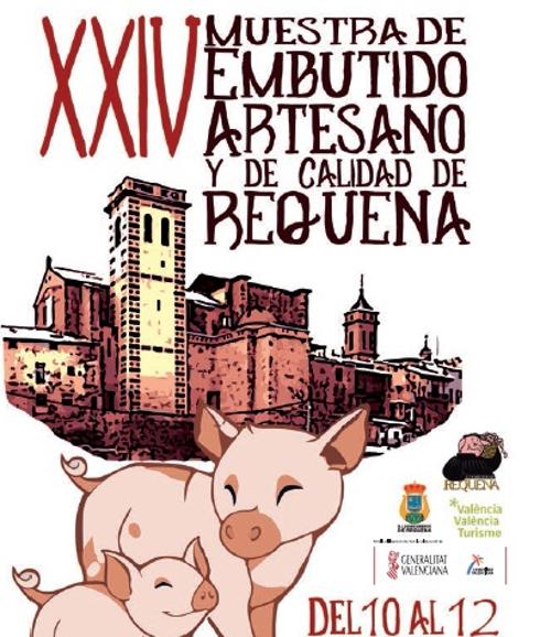 Cartel de la XXIV Muestra del Embutido Artesano y de Calidad de Requena.