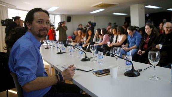 Pablo Iglesias, este sábado en Madrid.