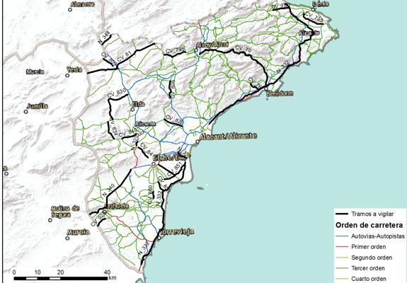 Consulta la ubicación de todos los radares de la provincia de Alicante