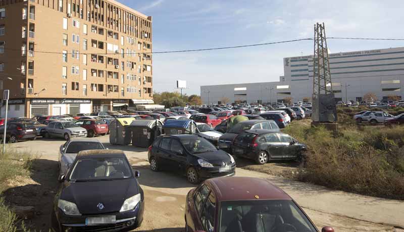 Zonas de aparcamiento en Valencia.
