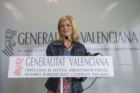 La consellera de Justicia, Gabriela Bravo. :: efe/g. g.