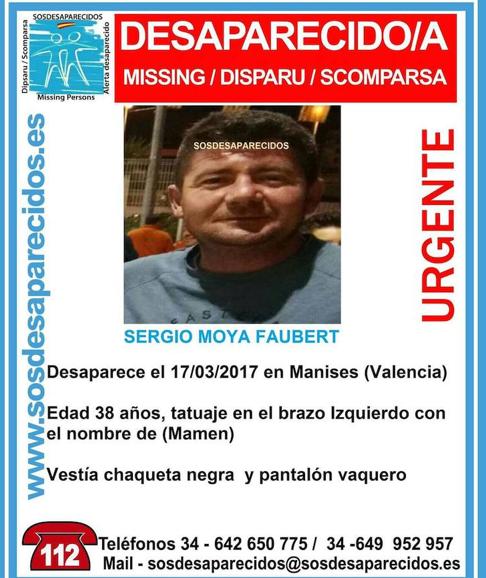 Buscan a un hombre desaparecido desde el viernes en Manises