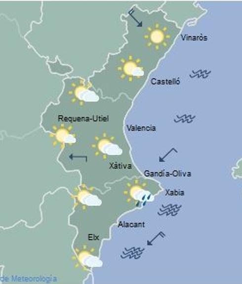 El tiempo en Valencia, Alicante y Castellón | cielo despejado y ascenso de las temperaturas