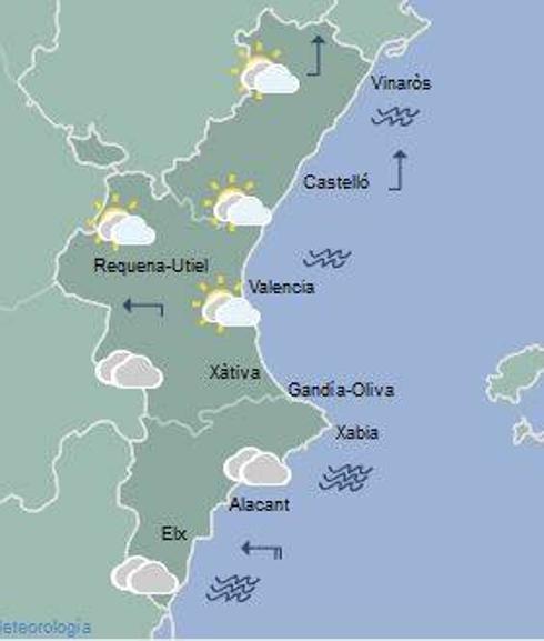 El tiempo en Valencia, Alicante y Castellón | Siguen las lluvias pero suben las temperaturas