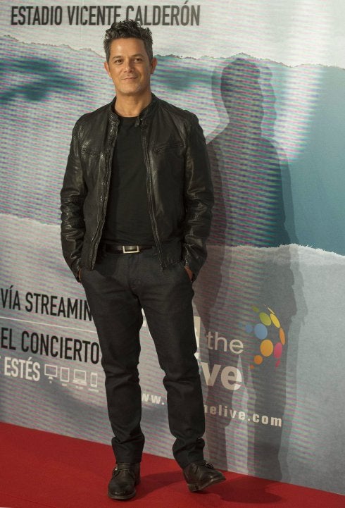 El cantante Alejandro Sanz en Madrid. 