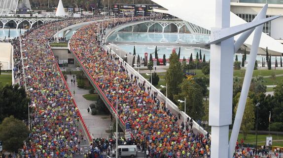 El Maratón de Valencia supera los 8.000 corredores inscritos a seis meses de celebrarse