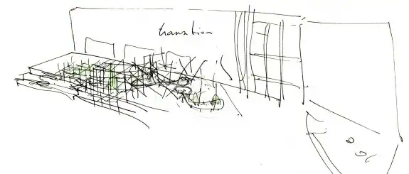 El boceto de la instalación de Adrián Torres que se ubicará en la explanada del IVAM. :: LP