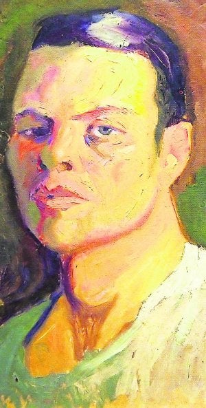 Aurretrato de Emilio Varela, que está en la exposición. ::
A. DOMÍNGUEZ