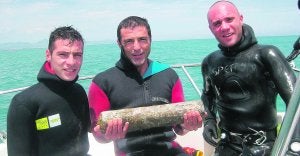 Unos buceadores hallan en Dénia un lingote de la época romana republicana