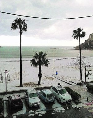 Así quedó la playa de Peñíscola. / A. Rivera
