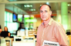 Servando Sánchez en las dependencias de la empresa Alma Telecomunicaciones en la calle Martín el Humano, 29 de Valencia. ::
LP