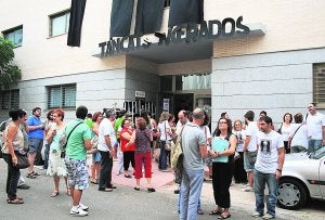 Un momento de la protesta organizada ayer en Massamagrell. ::
LP