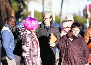 Llorente, el 20 de enero pasado cuando fue a declarar al juzgado. :: JESÚS SIGNES