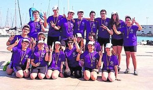 Los deportistas del RCN Gandia. / LP