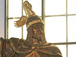 Estatua del rey Jaume I en el Museo del Ayuntamiento de Valencia.