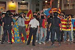 El Correllengua contó con la participación de la Muixeranga.