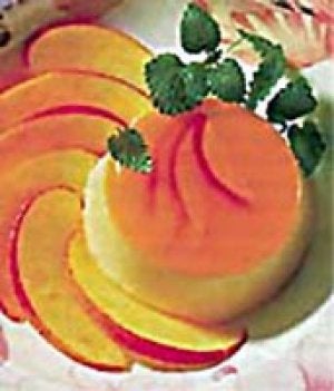 Flan de manzana