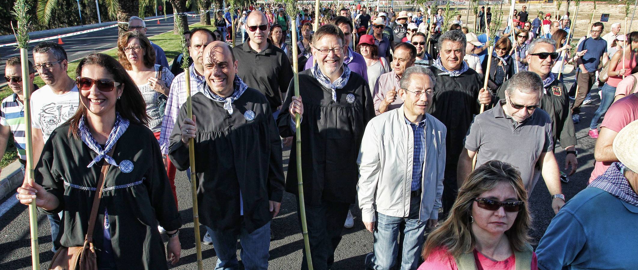 Las autoridades también peregrinan