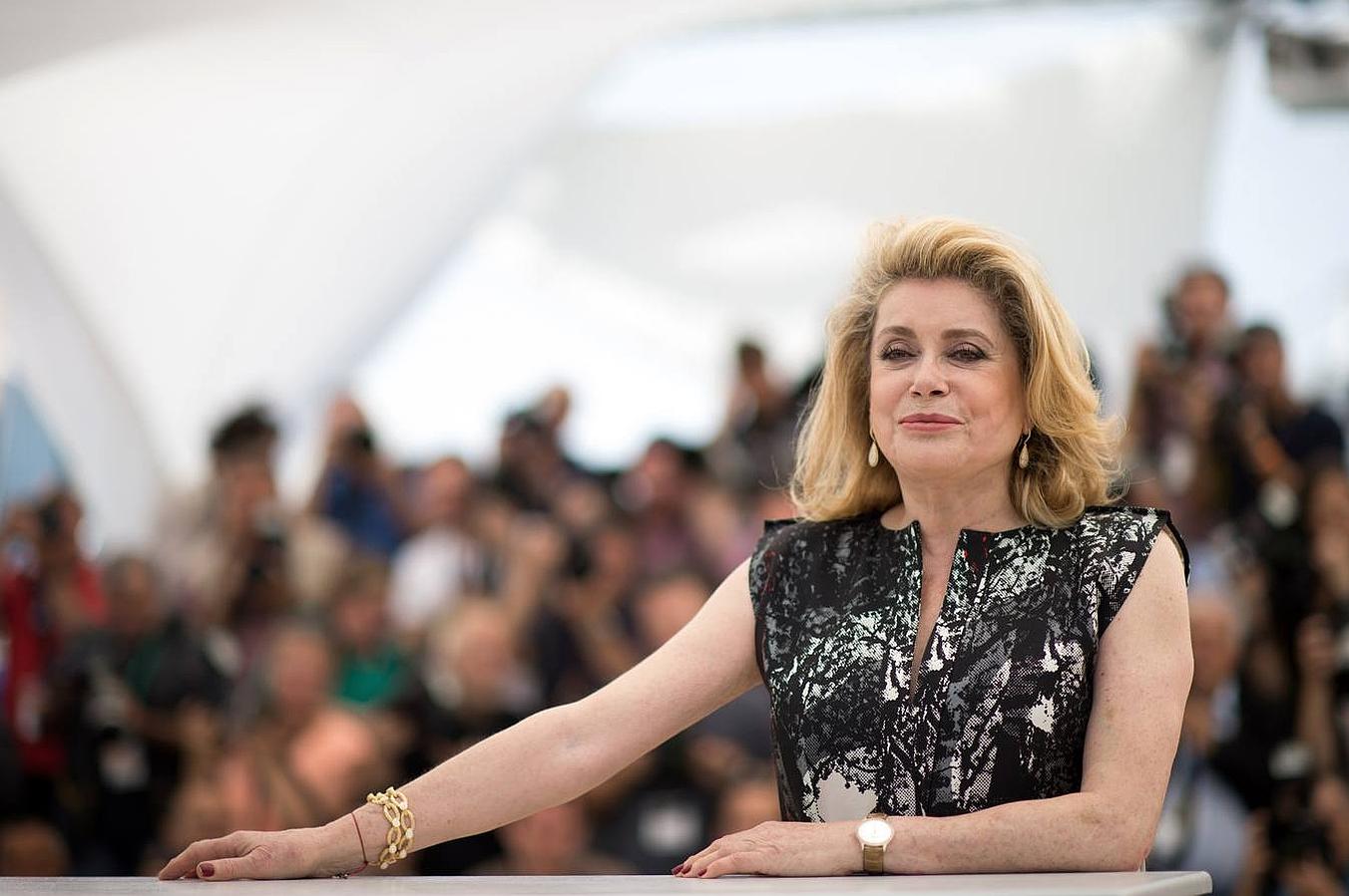 La actriz francesa Catherine Deneuve durante la presentación de la película "L'homme qu'on aimait trop"