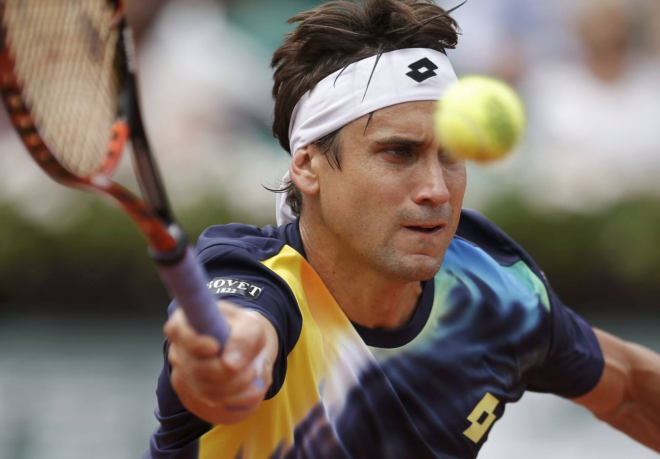 David Ferrer vence a Anderson y accede a cuartos de final en Roland Garros