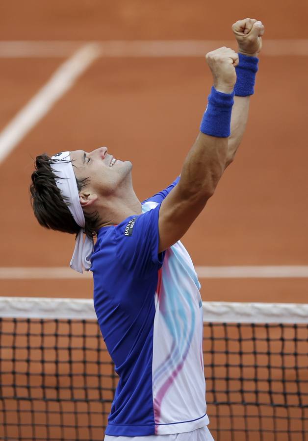 David Ferrer vence a Anderson y accede a cuartos de final en Roland Garros