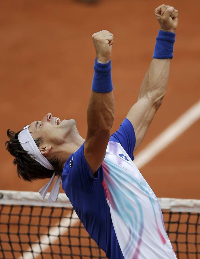 David Ferrer vence a Anderson y accede a cuartos de final en Roland Garros