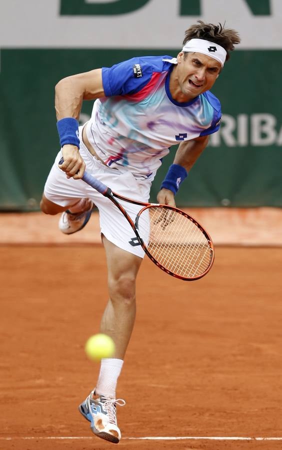 David Ferrer vence a Anderson y accede a cuartos de final en Roland Garros