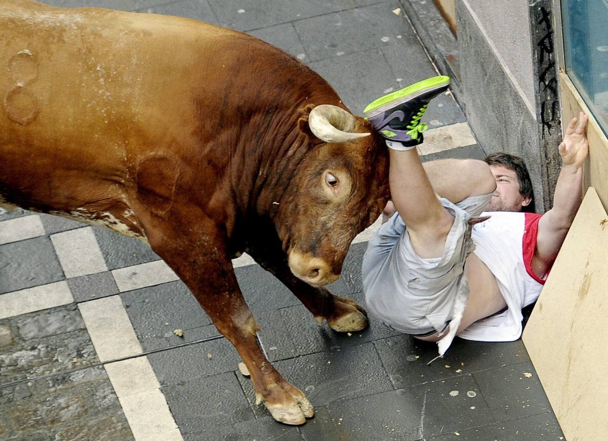 Peligroso y largo último encierro de Sanfermines