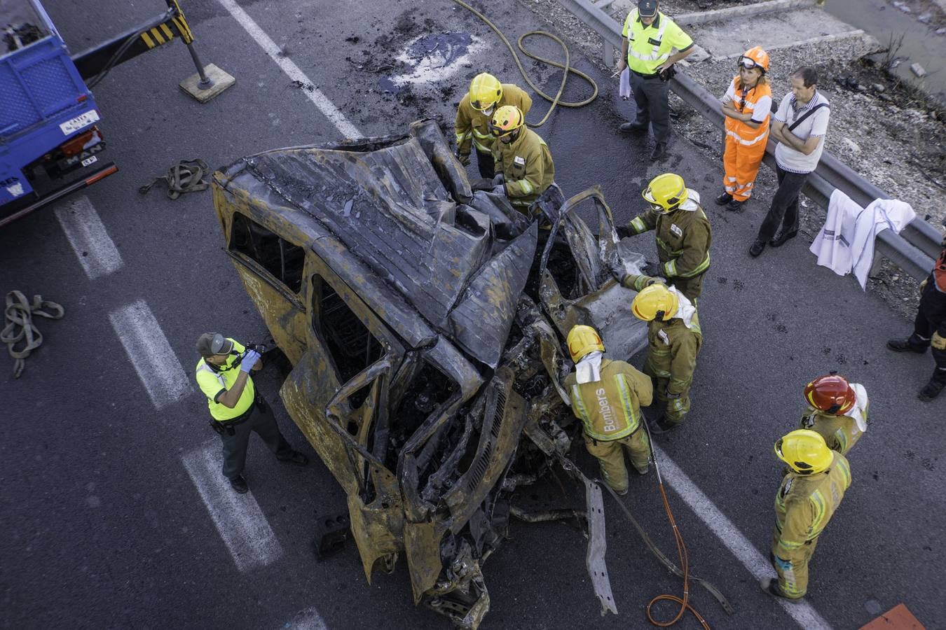 Trágico accidente en la A-7