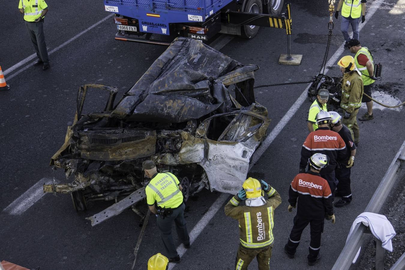 Trágico accidente en la A-7