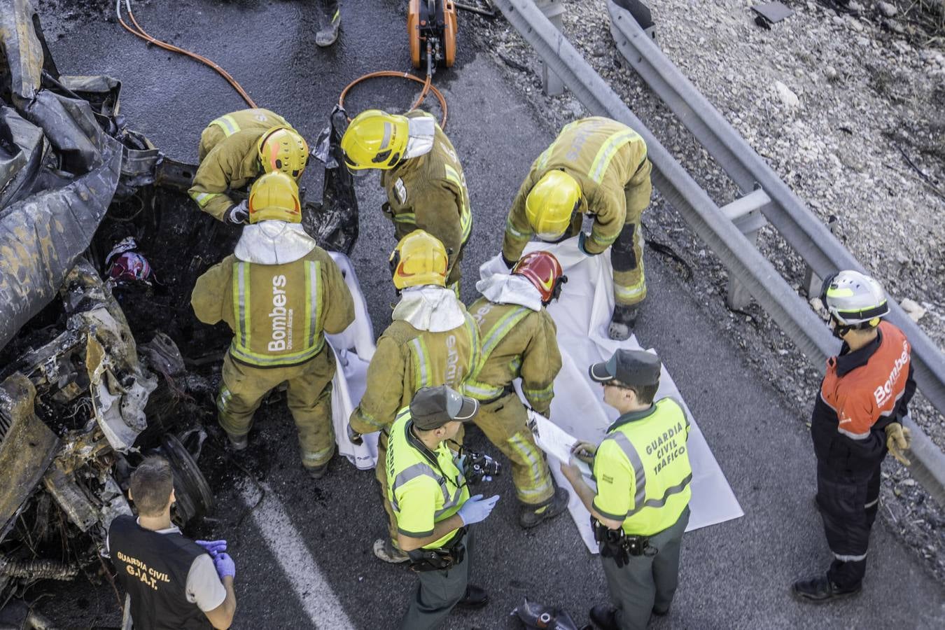 Trágico accidente en la A-7