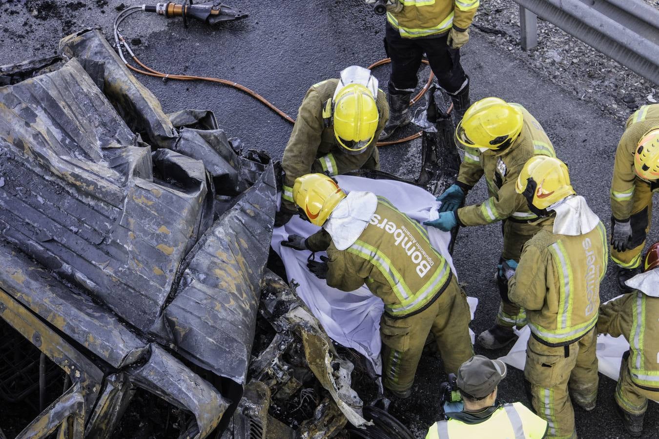 Trágico accidente en la A-7