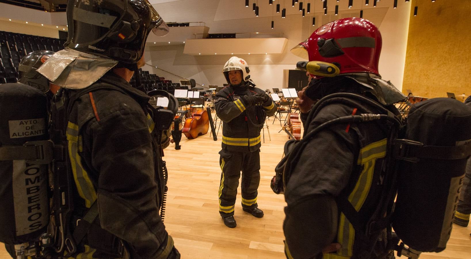 Simulacro de incendio en el ADDA