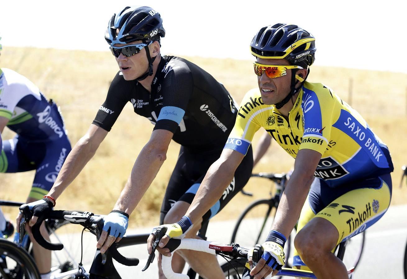 Froome y Contador, dos de los grandes favoritos al triunfo final a pesar de sus problemas físicos