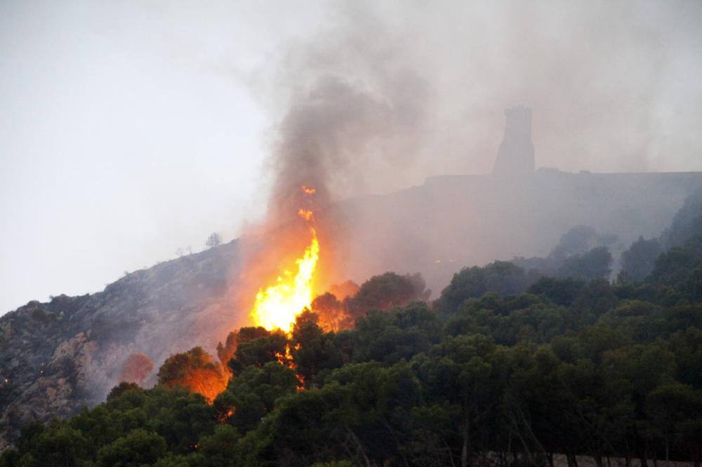 El rastro que ha dejado el incendio en el Montgó