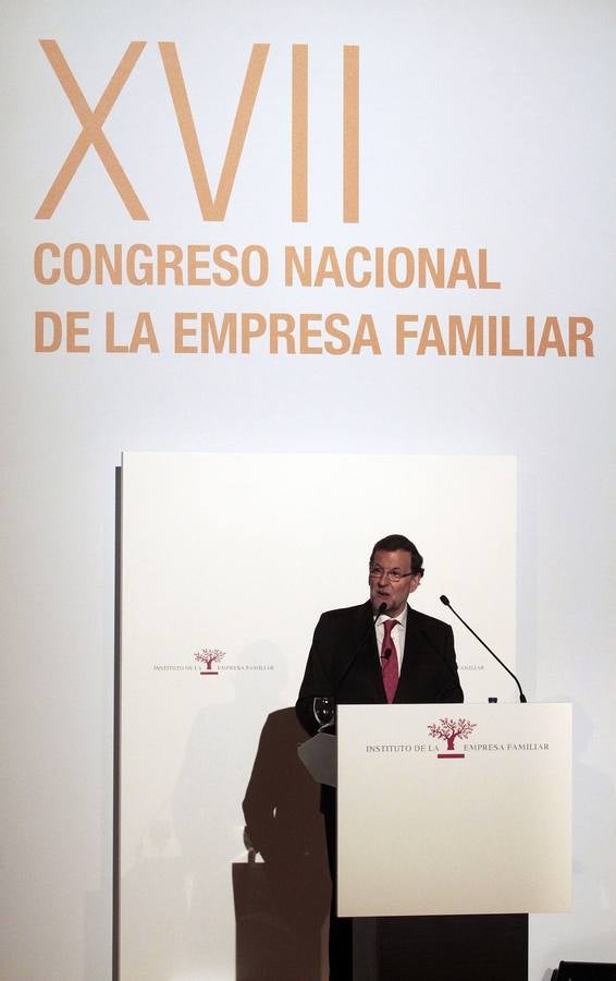 Mariano Rajoy clausura el Congreso de la Empresa Familiar en Alicante