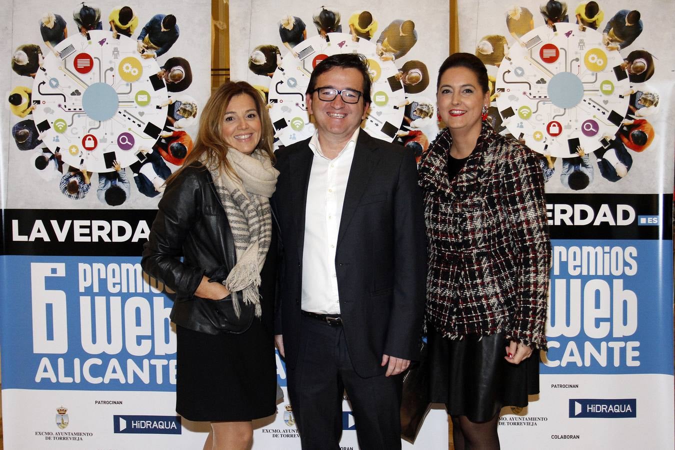 El &#039;photocall&#039; de los VI Premios Web de la provincia de Alicante (I)