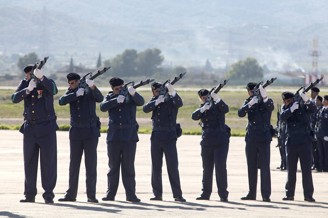 Militares en la Base Aérea de Alcantarilla en la festividad de su patrona, Santa Loreto (11-12-2014).