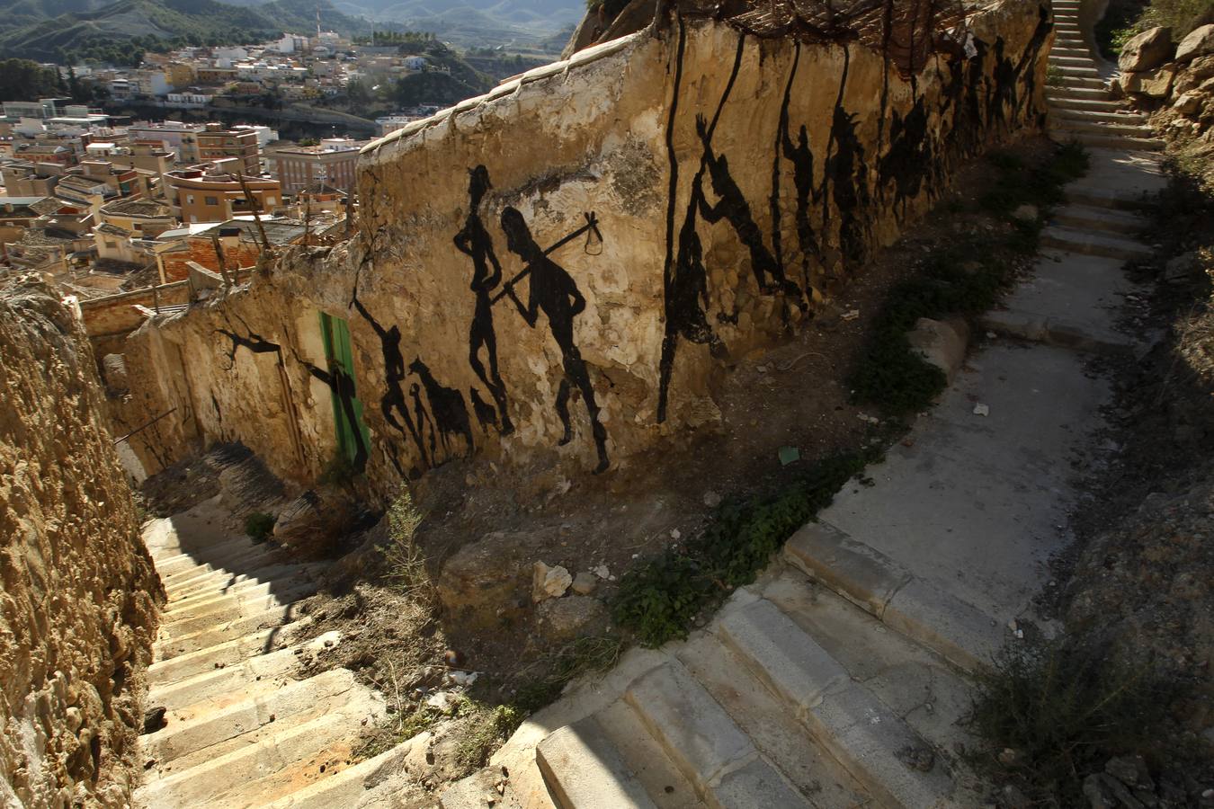 Fragmento del mural de SAM3 que el artista realizó junto al Centro Negra.