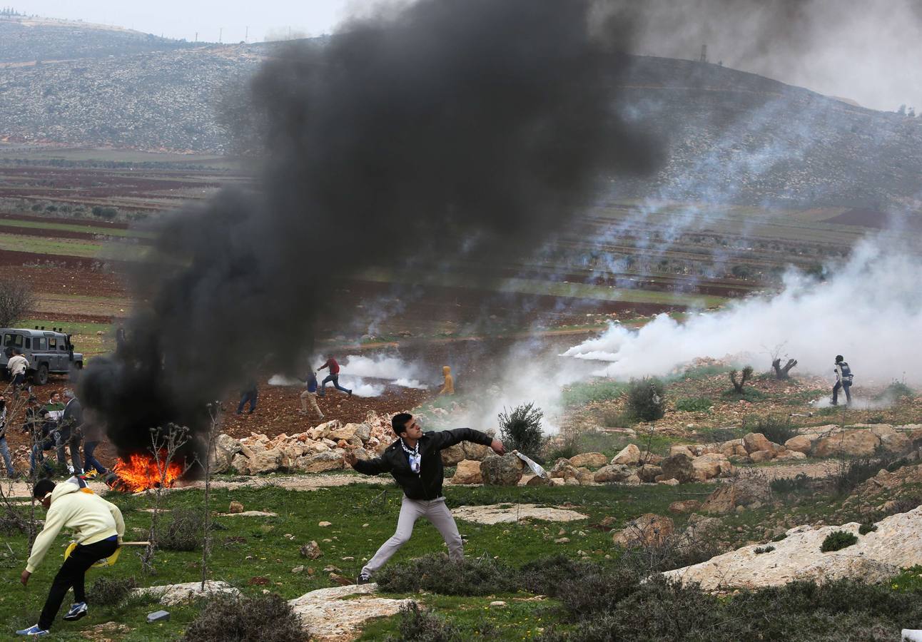 Enfrentamientos entre israelíes y palestinos