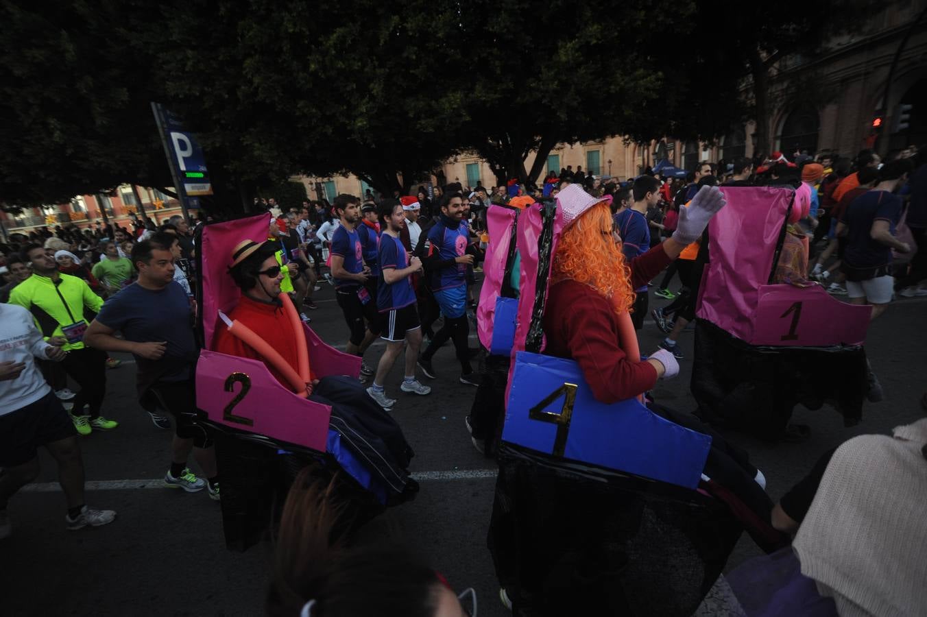 Disfraces en la San Silvestre de Murcia 2014