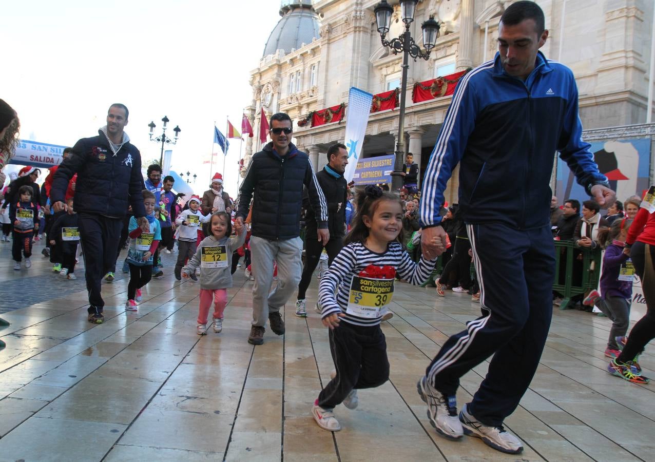 Los pequeños también disfrutan de la San Silvestre de Cartagena