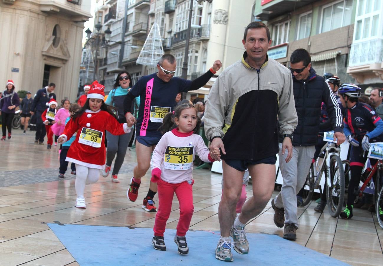 Los pequeños también disfrutan de la San Silvestre de Cartagena