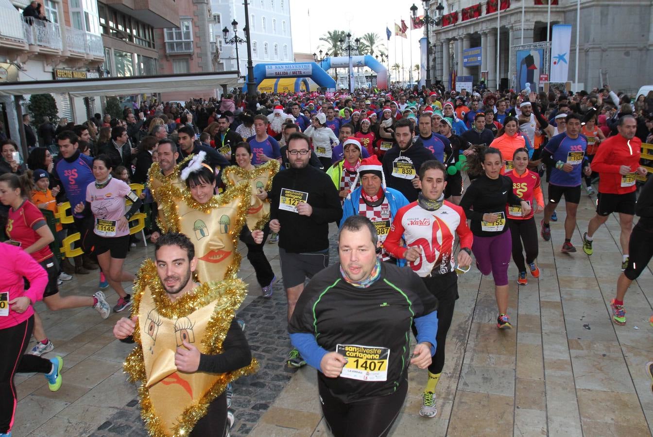 Salida de la San Silvestre de Cartagena