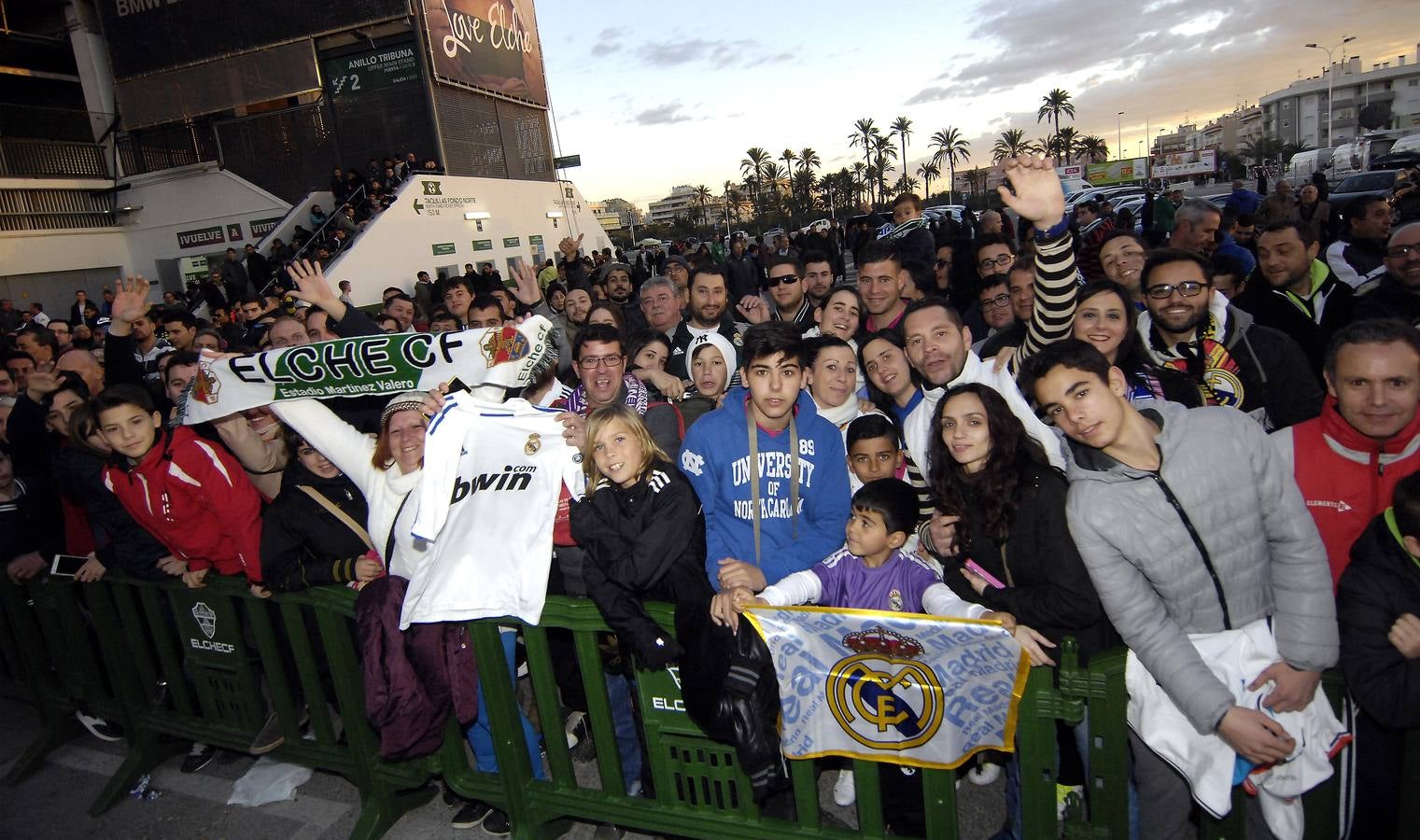 Partido entre el Elche y el Real Madrid