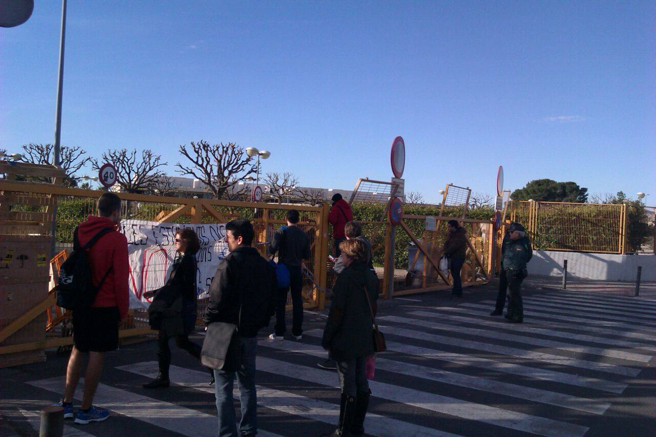 Huelga de universitarios en Alicante